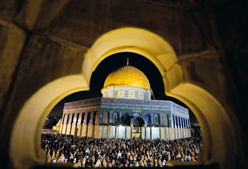 Meczet Al-Aksa w czasie ramadanu.