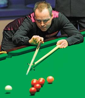 Snookerowy mistrz świata Szkot John Higgins.