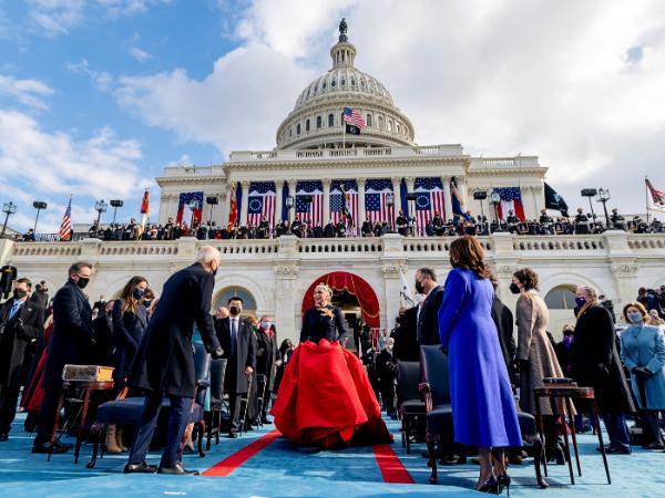 Lady Gaga na inauguracji Joego Bidena, Waszyngton, 20 stycznia 2021 r.