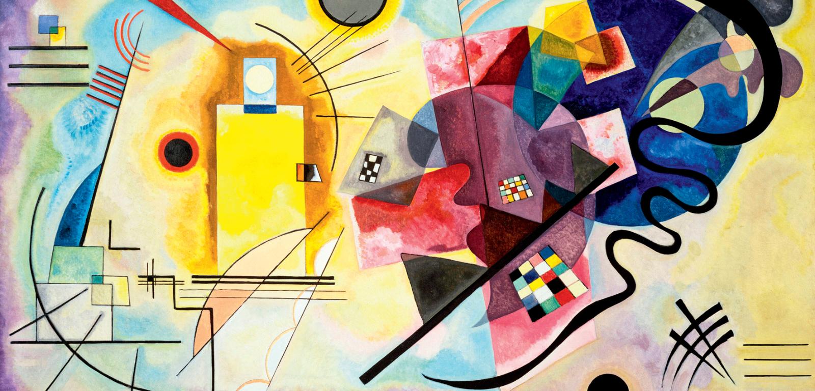 Wassily Kandinsky „Żółty, czerwony, niebieski”, obraz z 1925 r.