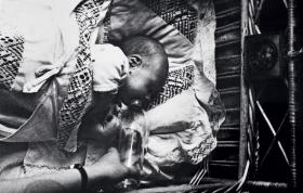 Jacek, syn Ireny Herbichowej, w momencie wybuchu powstania miał 3 miesiące, fotografia z 1945 r.