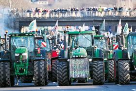 „Dość nakazów i ograniczeń”: francuscy rolnicy na blokadzie autostrady koło Paryża