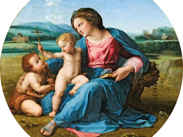 „Madonna z Dzieciątkiem i św. Janem” (Madonna d’Alba), ok. 1510 r.