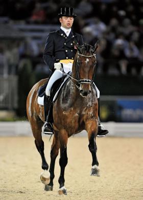 Michał Rapcewicz na Randonie podczas mistrzostw świata w ujeżdzeniu, Lexington w USA.