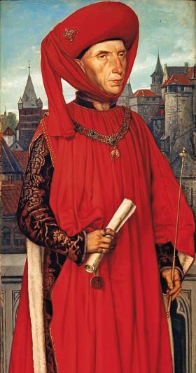 Filip II, książę Burgundii, z insygniami Orderu Złotego Runa – obraz Hendrika Leysa z 1863 r.