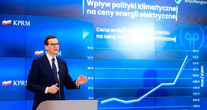 Premier Mateusz Morawiecki przedstawia wizję tarczy antyinflacyjen