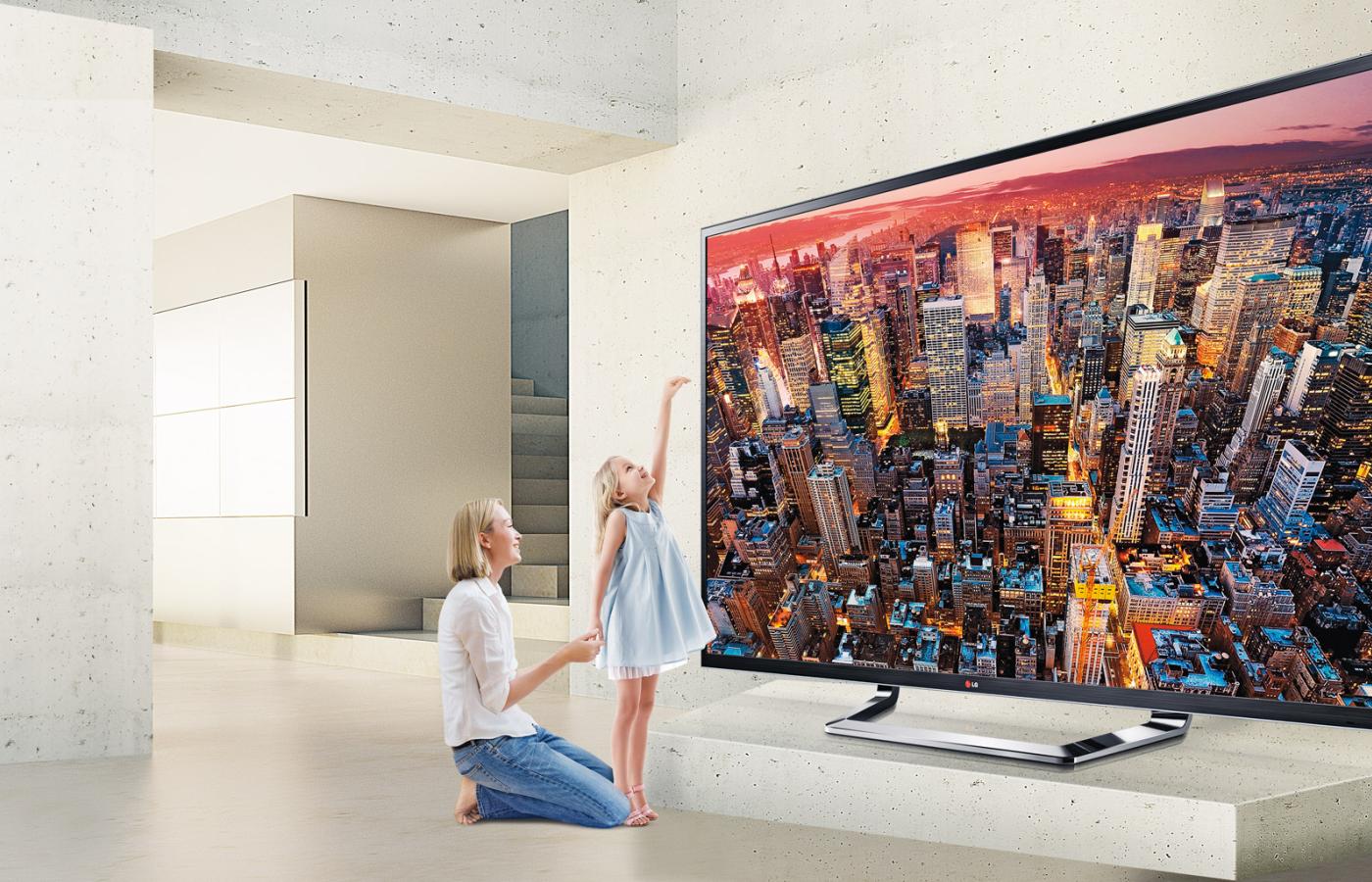 84-calowy telewizor 4K firmy LG. Cena: blisko 80 tys. zł.