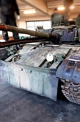 Czołg PT-91 po wypadku