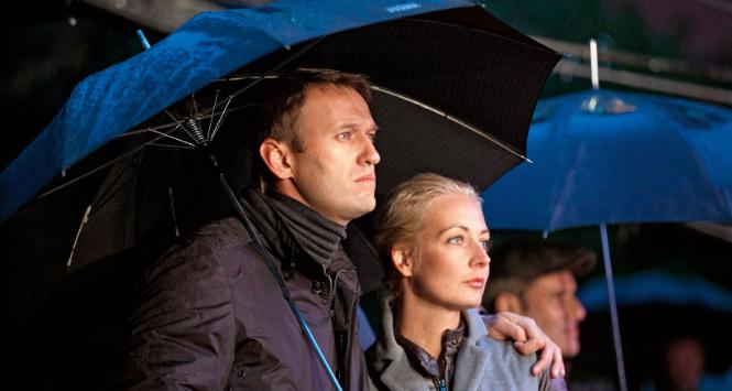 Julia z Aleksiejem podczas wiecu przed wyborami, w których kandydował na mera Moskwy, 2013 r.