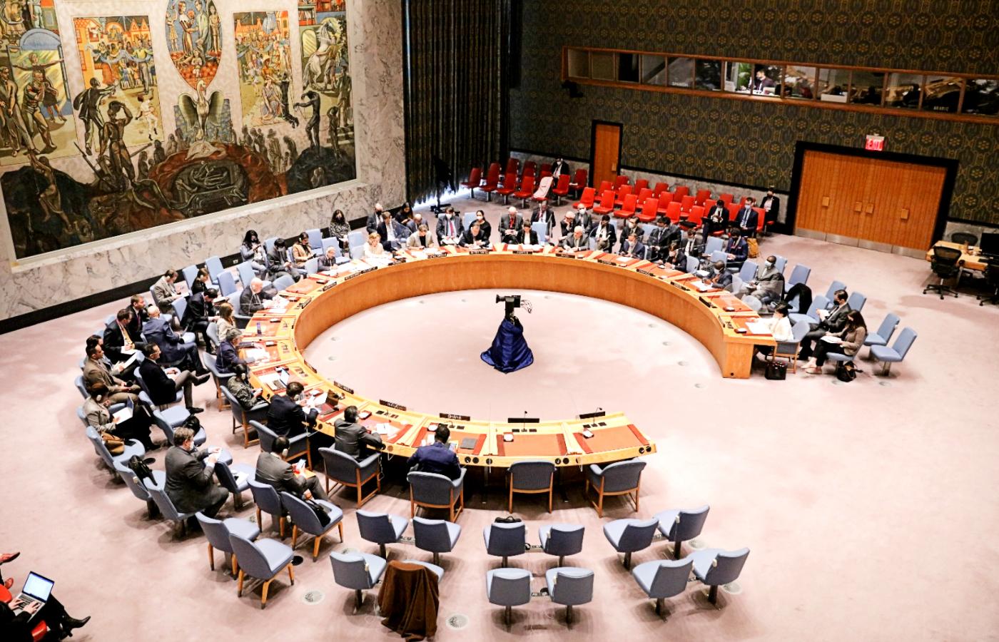 Posiedzenie Rady Bezpieczeństwa ONZ w sprawie wojny w Ukrainie, Nowy Jork, 18 marca 2022 r.