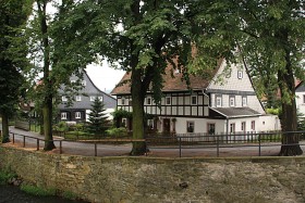 Grossschon, domy przysłupowe (łużyckie)