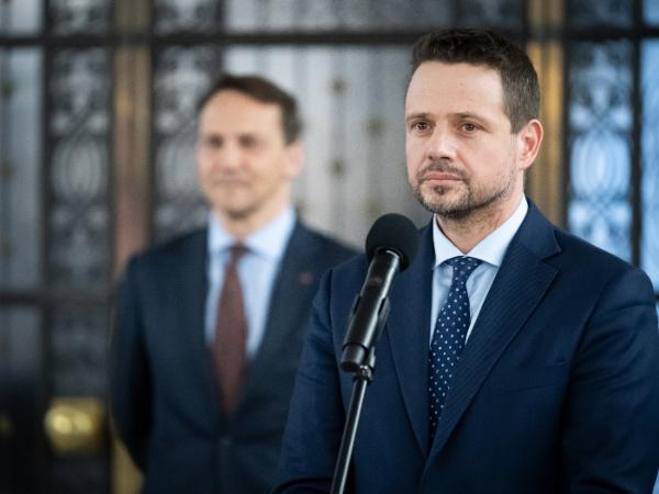 Konferencja prasowa liderów Koalicji Obywatelskiej, na której ogłoszono, ze to Rafał Trzaskowski zastąpi Małgorzatę Kidawę-Błońską jako kandydata w wyborach prezydenckich w 2020 r.