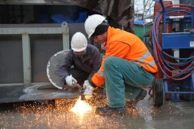 Budowa stacji Rondo Daszyńskiego.