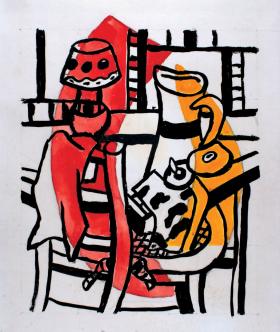 Fernand Leger, „Martwa natura z dzbankiem i lampą”, ok. 1951 r.