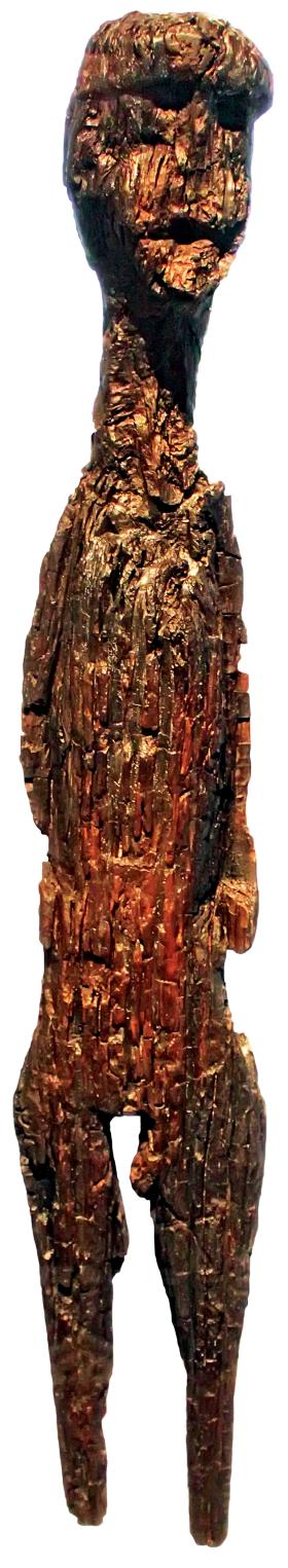 Figurka kultowa z drewna dębowego znaleziona w Altfriesack (wschodnie Niemcy)