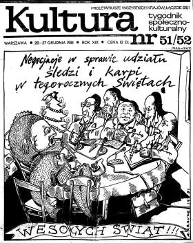 Makieta numeru „Kultury”, który już się nie ukazał - pismo zlikwidowano.