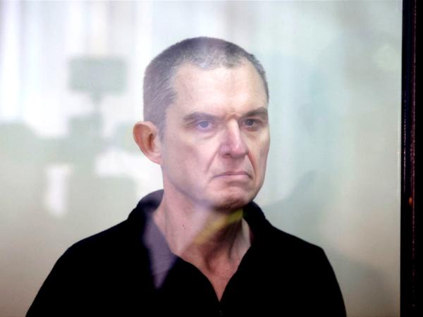 Andrzej Poczobut przed sądem w Grodnie, styczeń 2023 r.