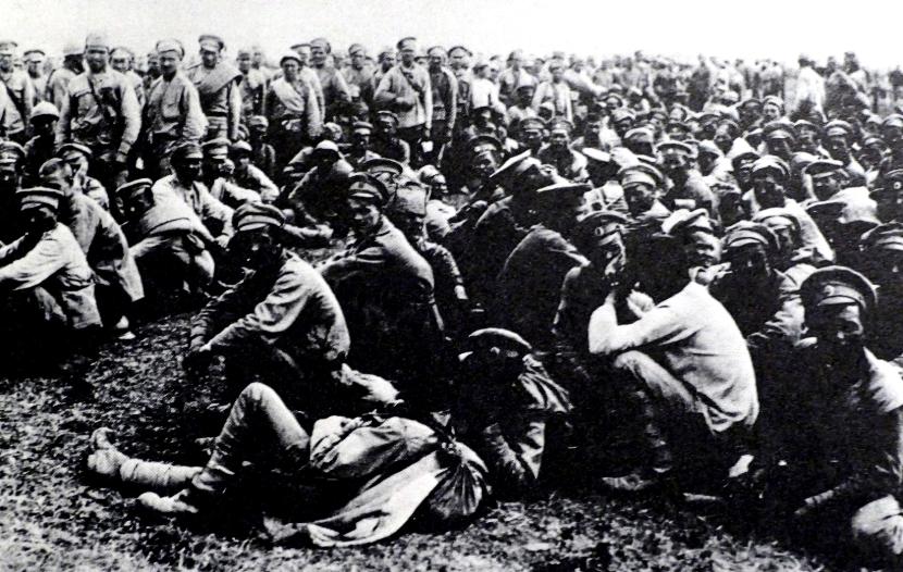 Rosyjscy jeńcy po bitwie pod Tannenbergiem