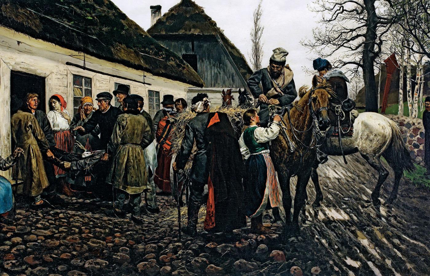 „Ranny powstaniec” – obraz Stanisława Witkiewicza.