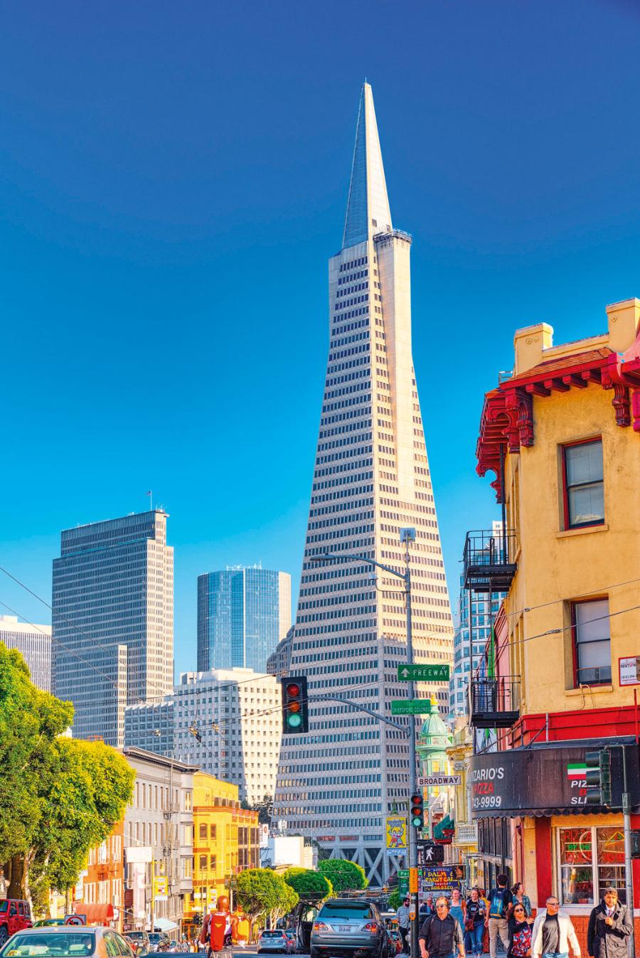 Transamerica Pyramid – najwyższy budynek w tym mieście.