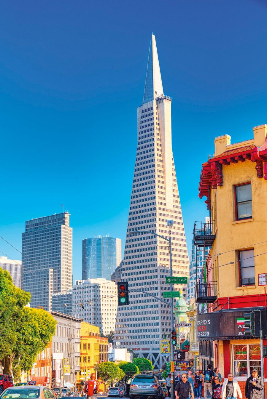 Transamerica Pyramid – najwyższy budynek w tym mieście.