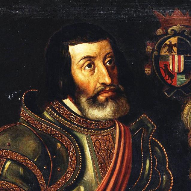 Zdobywca Meksyku Hernán Cortés.