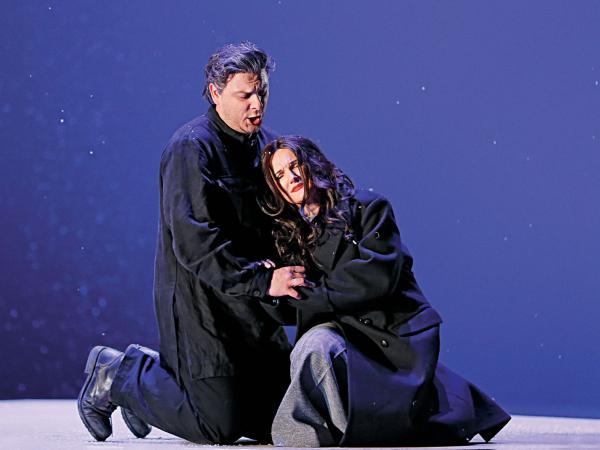 Dorota Wójcik (Tatiana) i Stanisław Kuflyuk (Oniegin)