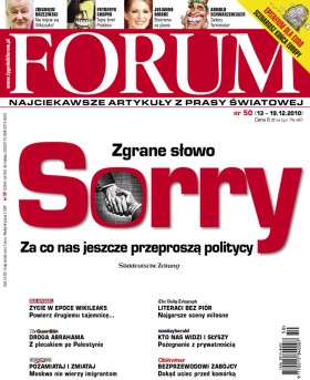 Artykuł pochodzi z 50 numeru tygodnika FORUM, w kioskach od 13 grudnia.