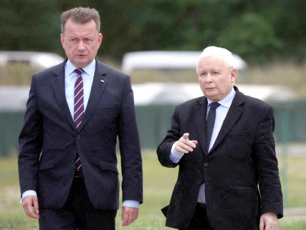 Mariusz Błaszczak i Jarosław Kaczyński