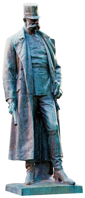 Pomnik Franciszka Józefa w miejskim ogrodzie koło Hofburga w Wiedniu