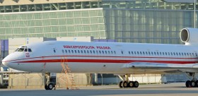 Wyprodukowany w ZSRR TU 154. Takimi samolotami podróżują prezydent i premier