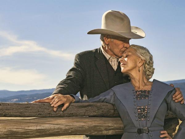 Harrison Ford i Helen Mirren w serialu „1923”.