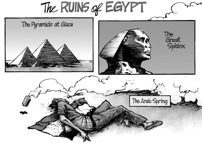 Ruiny Egiptu: arabska wiosna.