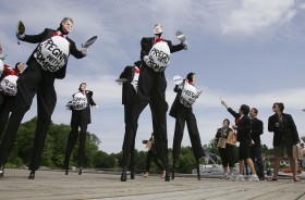 Protest przeciwko obradom państw grupy G8 w kanadyjskim Huntsville, 2010 r..