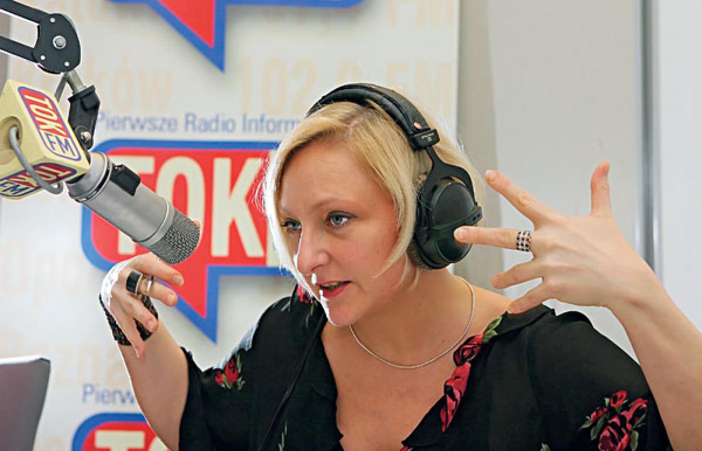 Ewa Wanat, redaktor naczelna TOK FM. Fot. Tadeusz Późniak.
