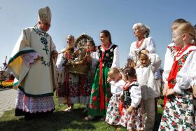 Dożynki Podhalańskie w Sanktuarium Matki Bożej Królowej Tatr w Ludźmierzu.