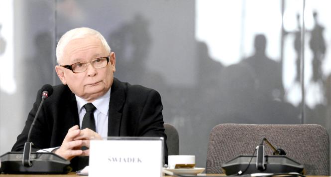 Prezes PiS Jarosław Kaczyński przed komisją śledczą ds. Pegasusa. 15 marca 2024 r.