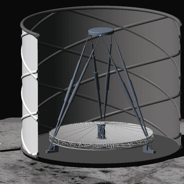 Działający automatycznie ULT, zasilany przez zestaw baterii słonecznych, będzie przesyłał dane do okrążającego Księżyc satelity.