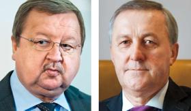 Kandydaci na prezesa. Od lewej: Zdzisław Kręcina, Edward Potok