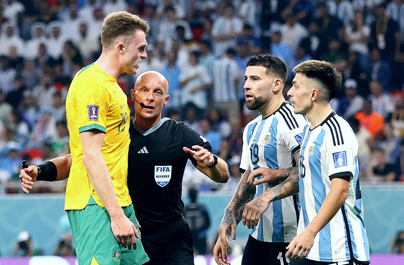 Szymon Marciniak et son équipe.  Finale de la Coupe du monde de Pologne au Qatar