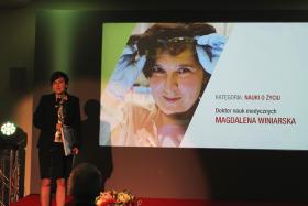 Dr n. med. Magdalena Winiarska, pracująca nad nowoczesnymi metodami terapii m.in. chłoniaków nieziarniczych, odebrała nagrodę w kategorii nauk o życiu.