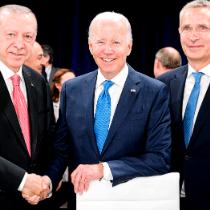 Madryt, 29 czerwca 2022 r. Recep Tayyip Erdoğan, Joe Biden i Jens Stoltenberg