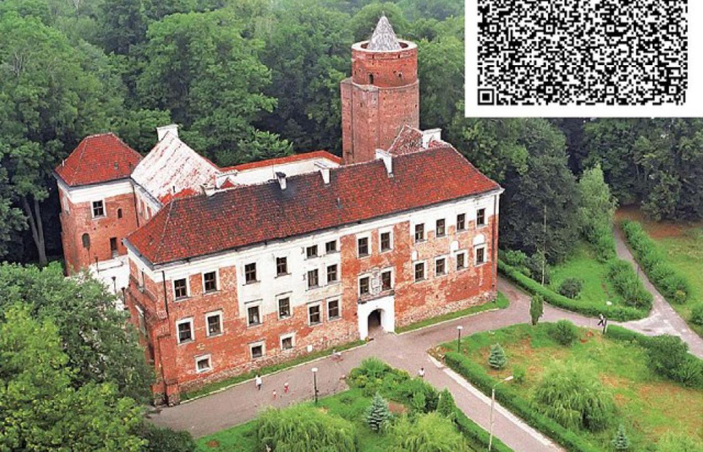 Zamek w Uniejowie i jego fotokod.