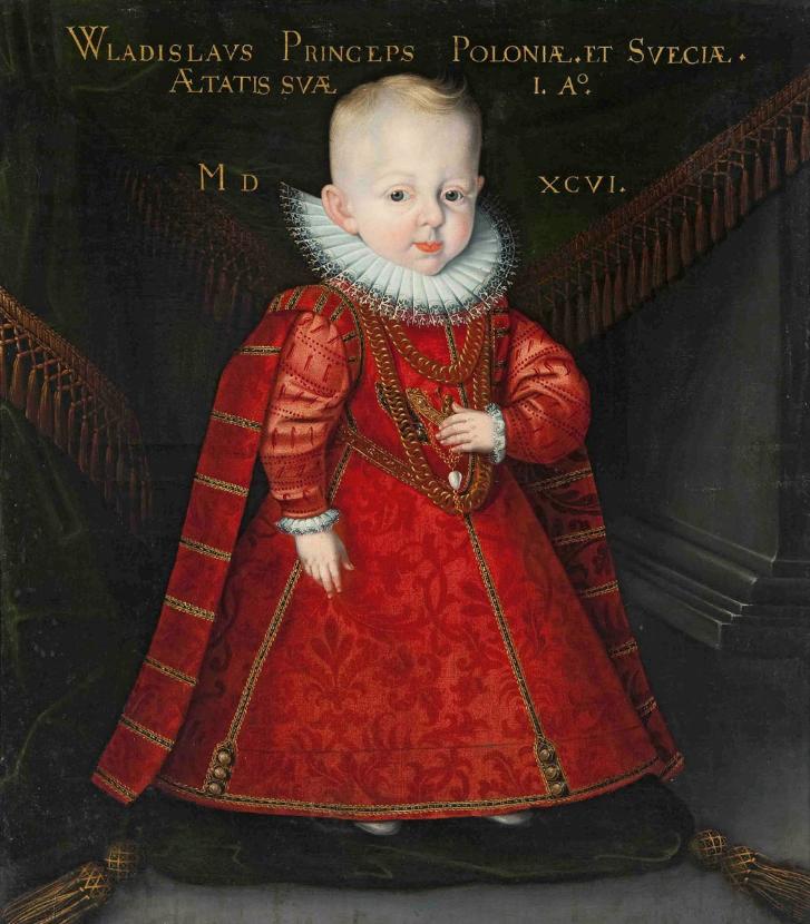 Władysław jako dziecko, portret pędzla Marcina Kobera z 1596 r.