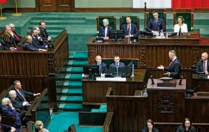Karol Nawrocki wygłasza orędzie przed Zgromadzeniem Narodowym, 6 sierpnia 2025 r.