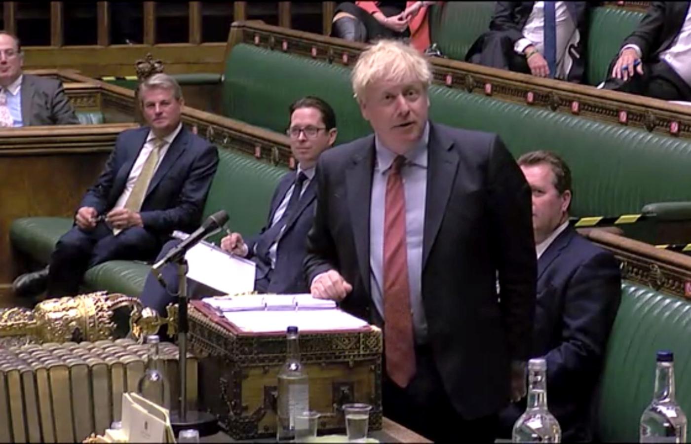 Boris Johnson w parlamencie