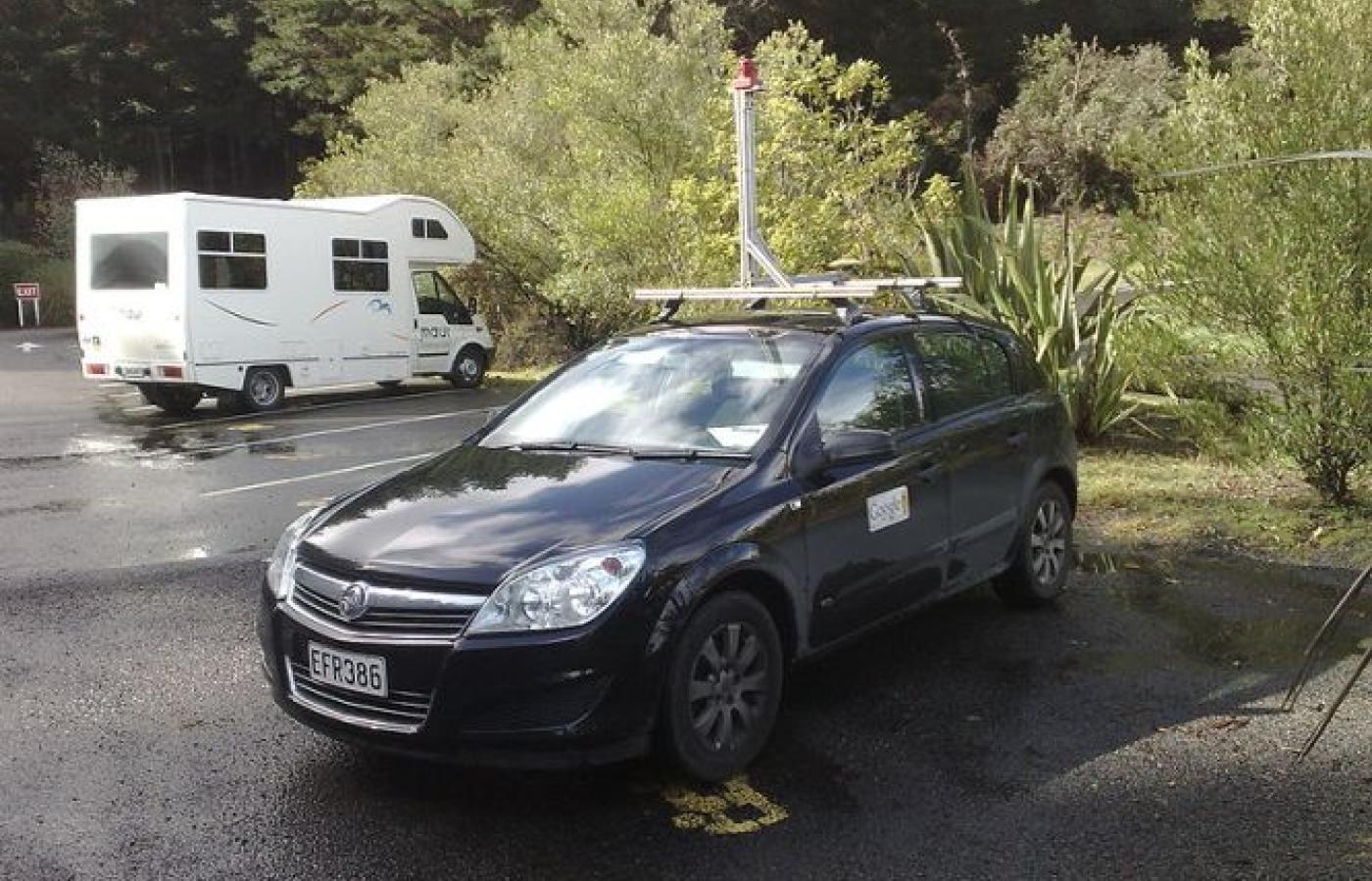 Samochód Google Street View w Nowej Zelandii. Takie samochody są już też w Polsce.