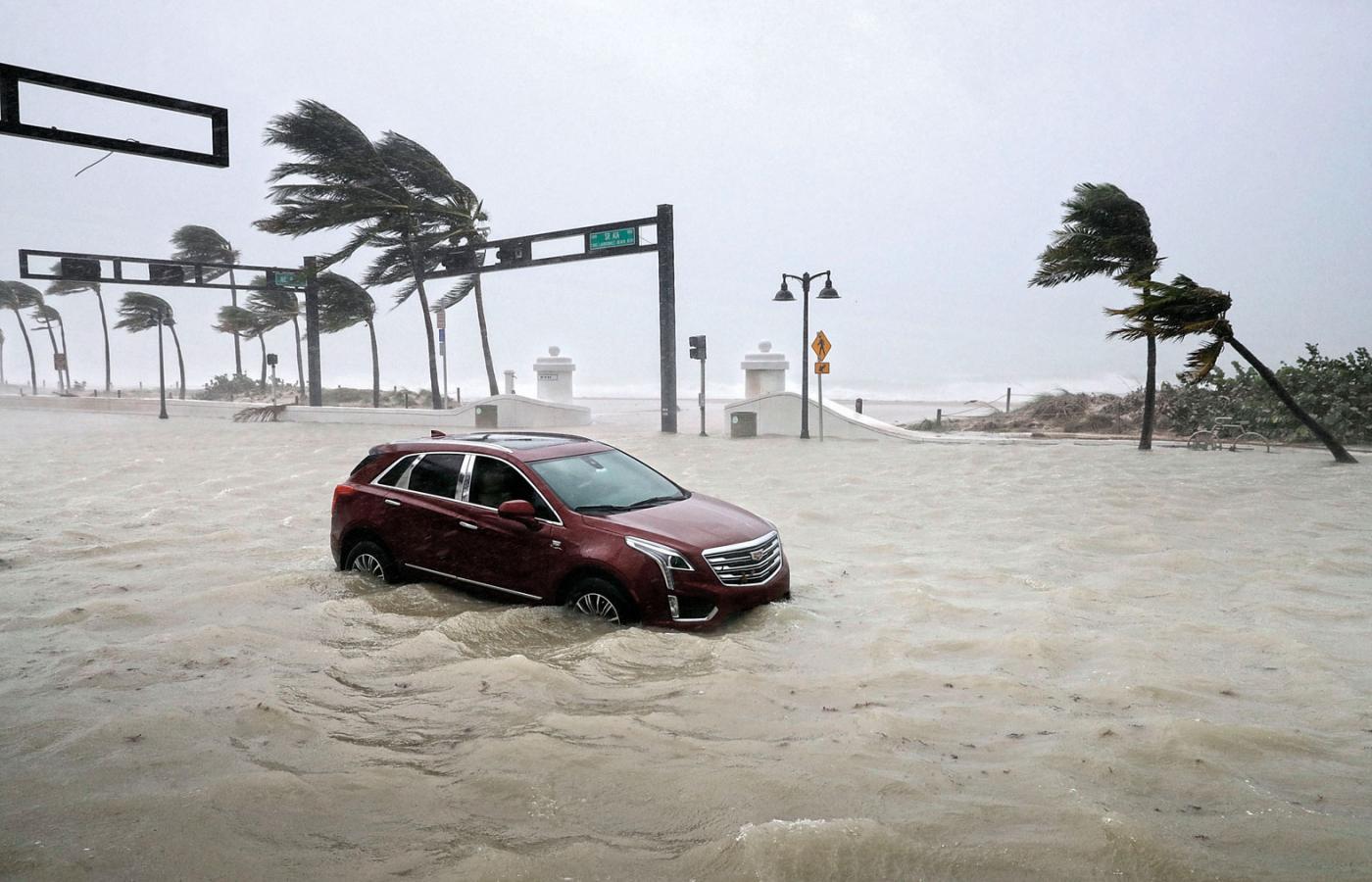 Huragan Irma w Fort Lauderdale na Florydzie
