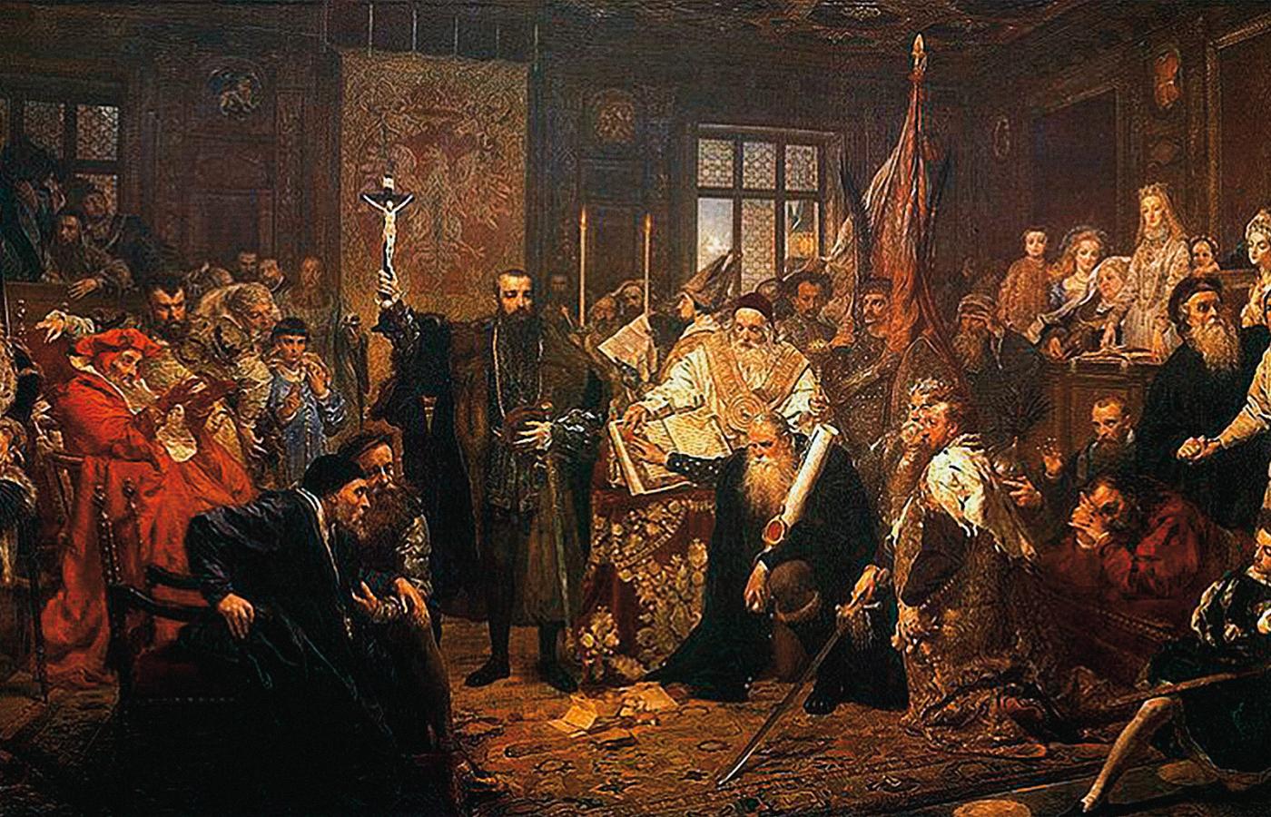 Unia Lubelska z 1569 r. na obrazie Jana Matejki.