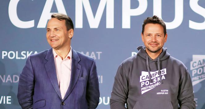 Radosław Sikorski i Rafał Trzaskowski